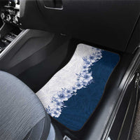 Hawaii Hibiscus Flowers Car Mats Blue Polynesian Pattern LT05 - Polynesian Pride