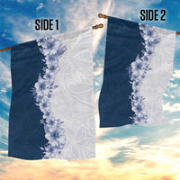 Hawaii Hibiscus Flowers Garden Flag Blue Polynesian Pattern LT05 - Polynesian Pride