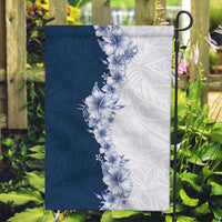 Hawaii Hibiscus Flowers Garden Flag Blue Polynesian Pattern LT05 Garden Flag Blue - Polynesian Pride