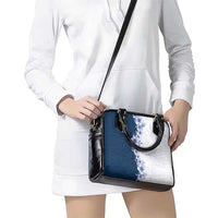 Hawaii Hibiscus Flowers Shoulder Handbag Blue Polynesian Pattern LT05 - Polynesian Pride
