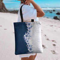 Hawaii Hibiscus Flowers Tote Bag Blue Polynesian Pattern LT05 - Polynesian Pride