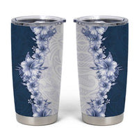 Hawaii Hibiscus Flowers Tumbler Cup Blue Polynesian Pattern LT05 Blue - Polynesian Pride
