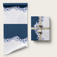 Hawaii Hibiscus Flowers Wrapping Paper Blue Polynesian Pattern LT05 58" × 23" Blue - Polynesian Pride
