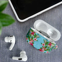 Hawaii Tropical Flowers AirPods Case Sky Blue Polynesian Tattoo Art LT05 - Polynesian Pride