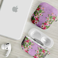 Hawaii Tropical Flowers AirPods Case Lavender Polynesian Tattoo Art LT05 - Polynesian Pride