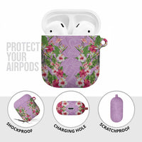 Hawaii Tropical Flowers AirPods Case Lavender Polynesian Tattoo Art LT05 - Polynesian Pride