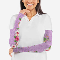 Hawaii Tropical Flowers Arm Sleeves Lavender Polynesian Tattoo Art LT05 - Polynesian Pride