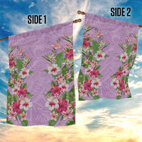Hawaii Tropical Flowers Garden Flag Lavender Polynesian Tattoo Art LT05 - Polynesian Pride