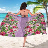 Hawaii Tropical Flowers Sarong Lavender Polynesian Tattoo Art LT05 - Polynesian Pride