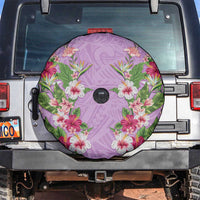 Hawaii Tropical Flowers Spare Tire Cover Lavender Polynesian Tattoo Art LT05 Lavender - Polynesian Pride