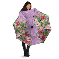 Hawaii Tropical Flowers Umbrella Lavender Polynesian Tattoo Art LT05 - Polynesian Pride