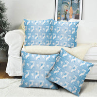 Bula Fiji Pillow Cover Blue Makare Masi Tapa Pattern LT05 - Polynesian Pride