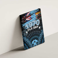 Happy Fiji Day 1970 Canvas Wall Art Flag Grunge Style LT05 - Polynesian Pride