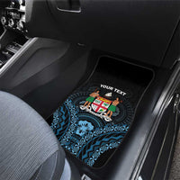 Happy Fiji Day 1970 Car Mats Flag Grunge Style LT05 - Polynesian Pride