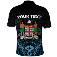 Personalised Happy Fiji Day 1970 Polo Shirt Flag Grunge Style LT05 - Polynesian Pride