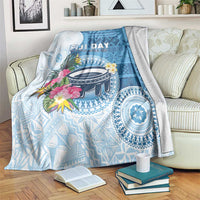 Fiji Day Blanket Proud To Be Fijian LT05 Blue - Polynesian Pride