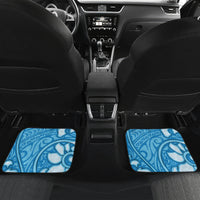 Fiji Spring Break Car Mats Fijian Tapa Pattern Blue LT05 - Polynesian Pride