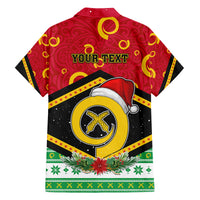 Personalized Vanuatu Christmas Family Matching Off Shoulder Maxi Dress and Hawaiian Shirt Santa God Yumi LT05 - Polynesian Pride