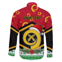 Personalized Vanuatu Christmas Family Matching Puletasi Dress and Hawaiian Shirt Santa God Yumi LT05 - Polynesian Pride