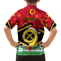 Personalized Vanuatu Christmas Kid Hawaiian Shirt Santa God Yumi LT05 - Polynesian Pride