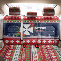 Wallis and Futuna Christmas Back Car Seat Cover Poinsettia Joyeux Noel
