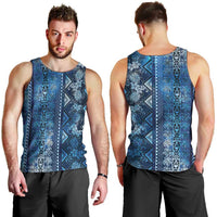 Hawaii Makahiki Turtle Men Tank Top Galaxy Tapa Pattern - Polynesian Pride