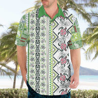 Hawaii Makahiki Turtle Hawaiian Shirt Green Tapa Pattern - Polynesian Pride