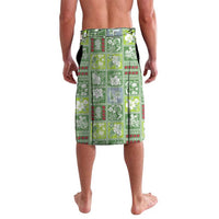 Hawaii Makahiki Turtle Lavalava Green Tapa Pattern - Polynesian Pride