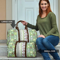 Hawaii Makahiki Turtle Travel Bag Green Tapa Pattern - Polynesian Pride