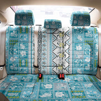 Hawaii Makahiki Turtle Back Car Seat Cover Blue Tapa Pattern - Polynesian Pride