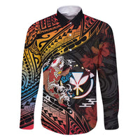 Hawaii And Japan Family Matching Long Sleeve Bodycon Dress and Hawaiian Shirt Koi Fish With Kanaka Maoli