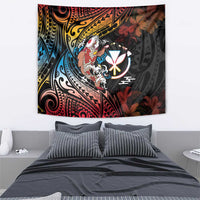 Hawaii And Japan Tapestry Koi Fish With Kanaka Maoli