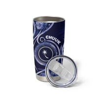Personalised FSM Chuuk Tumbler Cup Ocean Floral Pattern LT05 - Polynesian Pride