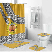 Personalised Anastasis College Bathroom Set Tonga Unique Style LT05 Bathroom Set (4 pcs) Yellow - Polynesian Pride