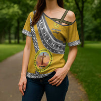 Personalised Anastasis College Cross Shoulder Shirt Tonga Unique Style LT05 - Polynesian Pride