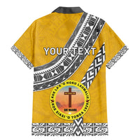 Personalised Anastasis College Family Matching Mermaid Dress and Hawaiian Shirt Tonga Unique Style - Polynesian Pride