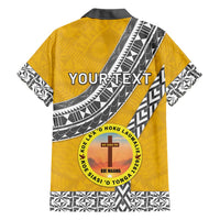 Personalised Anastasis College Family Matching Off The Shoulder Long Sleeve Dress and Hawaiian Shirt Tonga Unique Style - Polynesian Pride