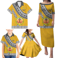 Personalised Anastasis College Family Matching Puletasi and Hawaiian Shirt Tonga Unique Style LT05 - Polynesian Pride