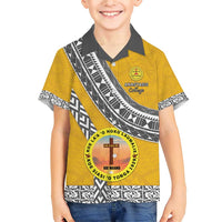 Personalised Anastasis College Family Matching Short Sleeve Bodycon Dress and Hawaiian Shirt Tonga Unique Style - Polynesian Pride