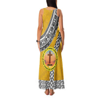 Personalised Anastasis College Family Matching Tank Maxi Dress and Hawaiian Shirt Tonga Unique Style - Polynesian Pride