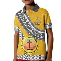 Personalised Anastasis College Kid Polo Shirt Tonga Unique Style LT05 Kid Yellow - Polynesian Pride