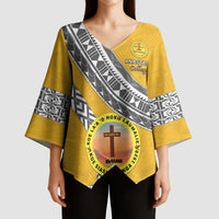 Personalised Anastasis College Kimono Sleeve Blouse Tonga Unique Style LT05 - Polynesian Pride