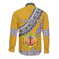 Personalised Anastasis College Long Sleeve Button Shirt Tonga Unique Style LT05 - Polynesian Pride