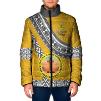 Personalised Anastasis College Padded Jacket Tonga Unique Style LT05 Men Yellow - Polynesian Pride