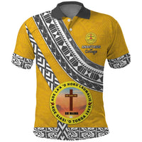 Personalised Anastasis College Polo Shirt Tonga Unique Style LT05 Yellow - Polynesian Pride