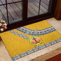 Personalised Anastasis College Rubber Doormat Tonga Unique Style LT05 - Polynesian Pride