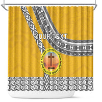 Personalised Anastasis College Shower Curtain Tonga Unique Style - Polynesian Pride