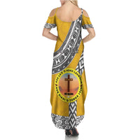 Personalised Anastasis College Summer Maxi Dress Tonga Unique Style LT05 - Polynesian Pride