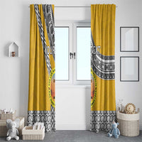 Personalised Anastasis College Window Curtain Tonga Unique Style - Polynesian Pride