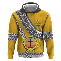 Personalised Anastasis College Zip Hoodie Tonga Unique Style LT05 Pullover Hoodie Yellow - Polynesian Pride